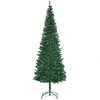 Bild von HOMCOM Weihnachtsbaum 2,1 m Christbaum Kunsttanne zerlegbar mit Ständer 631 Äste PVC Grün Ø81 cm für festliche Dekoration Aosom.de
