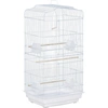 Bild von PawHut Vogelkäfig Vogelhaus Wellensittich Voliere mit herausnehmbarer Bodenschale 47,5 x 36 x 91 cm in Weiß für gesunde Vogelhaltung Aosom.de