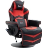 Bild von HOMCOM Gamingsessel mit Massagefunktion, ergonomischer Gaming Stuhl, Kunstleder, rot Aosom.de
