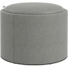 Bild von HOMCOM Ottomane Runder Sitzhocker Polsterhocker mit Stauraum und Klappdeckel in Grau Leinenoptik Ø56 x 42 cm für Wohnzimmer Schlafzimmer Aosom.de