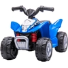 Bild von AIYAPLAY Elektro-Quad Miniquad Kinder Elektro ATV Kinderquad mit LED und Hupe Kindermotorrad Kinderfahrzeug Elektroauto für Kinder ab 18 Monaten Metall Blau 65,5 x 38,5 x 43,5 cm Aosom