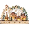 Bild von HOMCOM Weihnachtsdorf LED Winterlandschaft mit Waldszene, Weihnachtshäusern, spielenden Kindern, Weihnachtsdeko, Tischdeko für Weihnachten, Natur Aosom