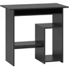Bild von HOMCOM Computertisch, Schreibtisch mit offenen Fächern und Ablageflächen, Bürotisch, Kinderschreibtisch, PC Tisch für Büro, Arbeitszimmer, 80 x 45 x 75 cm, Schwarz Aosom