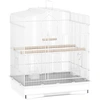 Bild von PawHut Vogelkäfig Vogelhaus Vogelvoliere Wellensittich Vogelbauer mit ausnehmbarer Bodenschale Weiß 46,5 x 36 x 59 cm Aosom