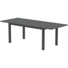 Bild von Outsunny Gartentisch Erweitert 160/220x90cm Aluminium Outdoor Esstisch für 6-8 Personen Lamellenoptik Wetterfest für Garten Terrasse Grau Aosom.de