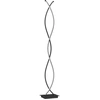 Bild von HOMCOM LED Stehlampe Wohnzimmer Dimmbar Stehleuchte mit Fußschalter, 144 cm Standleuchte Standlampe mit Doppelter Spiralenform für Schlafzimmer Wohnzimmer Schwarz Aosom