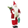 Bild von HOMCOM Weihnachtsmann 120 cm Stehende Singende Weihnachtsdekoration Figur Nikolaus mit Bewegliche Arme, Strumpf, Sack, Handgefertigt, Geräusch- und Berührungssensor Aosom