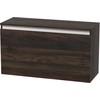Bild von HOMCOM Hängender Nachttisch mit Grifflosem Schubfach, Wandmontierter Moderne Holz Nachttisch für Schlafzimmer, 80x30x45 cm, Nussbaum Aosom