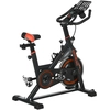 Bild von HOMCOM Heimtrainer, Fitness-Heimtrainer mit verstellbarem Lenker und Sattel, Ablagekorb, LCD-Monitor, Flaschenhalter, 8 kg Schwungrad und Rollen, Rot Aosom