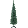 Bild von HOMCOM künstlicher Weihnachtsbaum Slim 180 cm mit 321 Zweigen, hoher schmaler Tannenbaum mit Kunststofffuß, Weihnachtsdekoration, für Zuhause, Innen, Grün Aosom
