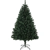 Bild von HOMCOM Künstlicher Weihnachtsbaum 180 cm mit 820 flammhemmenden Zweigen, dichter realistischer Weihnachtsbaum mit klappbarer Stahlbasis, Kieferndesign, für Zuhause und Innenräume, Grün Aosom