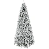 Bild von HOMCOM Weihnachtsbaum 270 cm, künstlicher Weihnachtsbaum mit 1507 Zweigen und klappbarem Metallständer, realistischer Kiefern-Look, schneller Aufbau, Weihnachtsdekoration für Wohnzimmer, Innenbereich, Weiß Aosom