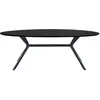 Bild von Ovaler Esstisch MDF Woood Bruno 75x220x100 cm