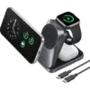 Bild von Anker MagGo 3-in-1 Zusammenklappbares kabelloses Ladegerät 25 W Schwarz