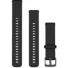 Bild von Garmin Silikonarmband Schwarz 18 mm