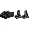 Bild von Bosch Professional 2x 6.0ah Gal 12v-40 Ladegerät Und Batterie