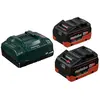 Bild von Metabo Basis 2x 18v 5.5ah Lihd Ladegerät Und Batterie