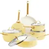 Bild von GreenPan Padova Reserve Topf-/Pfannenset 10-teilig Sunshine Yellow