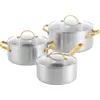 Bild von GreenPan Padova Reserve 3-lagig Stainless Steel Kochtopfset 6-teilig