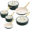 Bild von GreenPan Padova Topf- und Pfannenset 10-teilig Pine Green