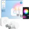 Bild von Philips Hue Essential A60 White & Color Starterset E27 806 lm Doppelpack + Bridge