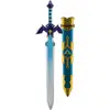 Bild von Disguise Legend of Zelda Link 26" / 66 cm Schwert-Kostümzubehör, offiziell lizenziert von , mit originalgetreuem Master-Schwert-Design wie im Spiel, inkl. Scheide, ideal zum Spielen und Ausstellen, Erwachsener & Kind, Unisex, Kunststoff, Mehrfarbig, 660 mm, 203,2 mm