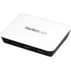 Bild von StarTech.com 3 Port USB 3.0 Hub mit Gigabit Ethernet, Kabelgebunden, USB, 5000 Mbit/s, Schwarz, Weiß