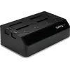 Bild von StarTech.com USB 3.0 4 Bay 2,5" / 3,5" SATA III Festplatten / SSD Dockingstation mit UASP und zwei Lüftern, HDD, SSD, SATA, Serial ATA II, Serial ATA III, 2.5,3.5", 8 TB, USB 3.2 Gen 1 (3.1 Gen 1) Type-B, Schwarz
