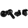 Bild von StarTech.com 50er-Pack M6 12mm Schrauben, Käfigmuttern und Werkzeug für 19 und 10 Zoll Serverracks, Netzwerkschränke und Gehäuse, Schwarz, TAA, Schraube, Schwarz, 50 Stück(e), 230 g