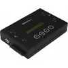 Bild von StarTech.com 1:1 Selbständige Festplatten Klonstation und Löscher, USB Stick und SATA HDD/SSD Disk Kloner und Löscher, LCD Bildschirm, TAA konform, OS unabhängig, HDD-Duplikator, 2 Kopien, Schwarz, Stahl, Kopieren, Löschen, 6,6 GB/min