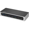 Bild von StarTech.com 7 Port USB-C Hub mit Schnellladeanschluss - USB-C auf 5x USB-A 2x USB-C (USB 3.0 SuperSpeed 5Gbps) - USB 3.2 Gen 1 Typ-C Hub mit Eigenstromversorgung und Netzadapter - Desktop/Laptop Hub, USB 3.2 Gen 1 (3.1 Gen 1) Type-B, USB 3.2 Gen 1 (3.1 Gen 1) Type-A, USB 3.2 Gen 1 (3.1 Gen 1) Type-C, 5000 Mbit/s, Schwarz, Silber, Kunststoff, Aktivität