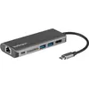 Bild von StarTech.com USB-C Multiport Adapter, tragbare USB-C Dockingstation auf 4k HDMI, 2 Port USB 3.0 Hub, SD/SDHC, GbE, 60W PD Pass-Through - USB Typ-C/Thunderbolt 3 - ERSETZT DURCH DKT30CHSDPD1, Kabelgebunden, USB 3.2 Gen 1 (3.1 Gen 1) Type-C, 10,100,1000 Mbit/s, IEEE 802.3, IEEE 802.3ab, IEEE 802.3u, Schwarz, Grau, MMC, SD