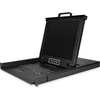 Bild von StarTech.com 8 Port Rack KVM Konsole mit 1,8 m Kabeln - US Tastatur(QWERTY), Integrierter KVM Switch mit 17" LCD Monitor - 1HE LCD KVM Konsole - OSD KVM - 50.000 MTBF - USB + VGA, 43,2 cm (17"), 1280 x 1024 Pixel, TFT LCD, 250 cd/m², 1000:1, 170°