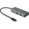 Bild von StarTech.com 4 Port USB-C Hub (10 Gbit/s) auf 3x USB-A und 1x USB-C - 100W Passthrough Aufladung für Stromversorgung - Tragbarer USB 3.2 Gen 2 Typ-C Laptop Adapter - Funktioniert mit TB3, USB 3.2 Gen 2 (3.1 Gen 2) Type-C, USB 3.2 Gen 2 (3.1 Gen 2) Type-A, USB 3.2 Gen 2 (3.1 Gen 2) Type-C, 10000 Mbit/s, Schwarz, Grau, Aluminium, Kunststoff, 85 W