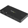 Bild von StarTech.com 2-Port USB-C KVM Switch - 4K 60Hz HDMI - Kompakter Dual-Port UHD USB Typ-C Desktop Mini KVM Switch mit USB-C Kabeln - Busbetrieben - MacBook iPad Pro ThinkPad IdeaPad EliteBook, 3840 x 2160 Pixel, 4K Ultra HD, Schwarz