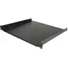 Bild von StarTech.com 1 HE Serverschrank Fachboden - Server Rack Regal - Universal Rack Montage Server Rack Ablage für 19 Zoll Netzwerkschränke - Heavy Duty Stahl - Tragfähigkeit 20 kg - 40 cm tiefe Ablage, Schwarz, Regalboden, Stahl, Schwarz, 1 Stück(e), 3,26 kg
