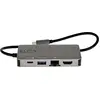Bild von StarTech.com USB-C Multiport Adapter - USB-C auf 4K 30Hz HDMI oder 1080p VGA - USB Typ-C Mini Dock mit 100W Power Delivery Passthrough, 3-Port USB Hub 5 Gbit/s, GbE - 30cm Kabel, USB 3.2 Gen 1 (3.1 Gen 1) Type-C, 100 W, 10,100,1000 Mbit/s, Schwarz, Grau, HDMI, RJ-45, USB 3.2 Gen 1 (3.1 Gen 1) Type-A, USB 3.2 Gen 1 (3.1 Gen 1) Type-C, VGA, Windows 10, Windows 10 Education, Windows 10 Education x64,