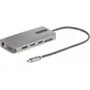 Bild von StarTech.com Drei Monitor USB-C Multiport Adapter, 2x 4K 60Hz + 4K 30Hz HDMI & DP, 4x USB-A Hub, 100W PD Pass-Through, GbE, SD Kartenleser, Laptop Dockingstation, Kabelgebunden, USB 3.2 Gen 1 (3.1 Gen 1) Type-C, 100 W, 2.0b, 10,100,1000 Mbit/s, IEEE 802.3, IEEE 802.3ab, IEEE 802.3u