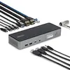 Bild von StarTech.com USB-C Dockingstation für Drei Monitore, 140W Laptop-Ladestation für MacBook Pro und Windows, 4K 60Hz HDMI oder DisplayPort, TAA, Kabelgebunden, USB 3.2 Gen 1 (3.1 Gen 1) Type-C, 3,5 mm, 10,100,1000,2500 Mbit/s, Grau, 10 Gbit/s