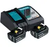 Bild von Makita 197570-9, Batterie- & Ladegerät-Set, Lithium-Ion (Li-Ion), 5 Ah, 18 V, Makita, Schwarz, Blau