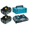 Bild von Makita 198077-8, Batterie- & Ladegerät-Set, Lithium-Ion (Li-Ion), 6 Ah, 18 V, Makita, Schwarz, Grün