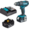 Bild von Makita DHP482RFE, Handbohrmaschine, Schwarz, Blau, 1,3 cm, 1900 RPM, 3,8 cm, 1,3 cm
