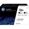 Bild von HP 26X 2er-Pack Schwarz Original LaserJet Tonerkartuschen mit hoher Reichweite, 18000 Seiten, Schwarz, 2 Stück(e)