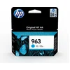 Bild von HP 963 Cyan Original Druckerpatrone, Standardertrag, Cyan, Tinte auf Pigmentbasis, 10,74 ml, 1 Stück(e), Einzelpackung