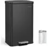 Bild von Mülleimer Küche 40L Tretmülleimer mit Deckel Softclose SONGMICS Edelstahl