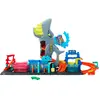 Bild von Hot Wheels City Ultimative Hai-Autowaschanlage mit Farbwechsel-Spielzeugauto im Maßstab 1:64, Fahrzeug- & Schienen-Set, 3 Jahr(e), Kunststoff, Mehrfarbig