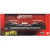 Bild von Hot Wheels Premium MoneyGram Haas F1-Team 2er-Pack mit den Rennwagen von Esteban Ocon und Oliver Bearman, Fahrzeug, 14 Jahr(e), Kunststoff, Metall, Mehrfarbig