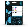 Bild von HP 934 Schwarz/935 Cyan/Magenta/Gelb Original Tintenpatronen (4er-Packung), Standardertrag, Schwarz, Cyan, Magenta, Gelb, Tinte auf Pigmentbasis, Tinte auf Pigmentbasis, 10 ml, 4,5 ml