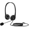 Bild von HP Stereo-USB-Headset G2, Kabelgebunden, Büro/Callcenter, 90 g, Kopfhörer, Schwarz