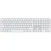 Bild von Apple Magic, Volle Größe (100%), Verkabelt & Kabellos, USB + Bluetooth, AZERTY, Weiß